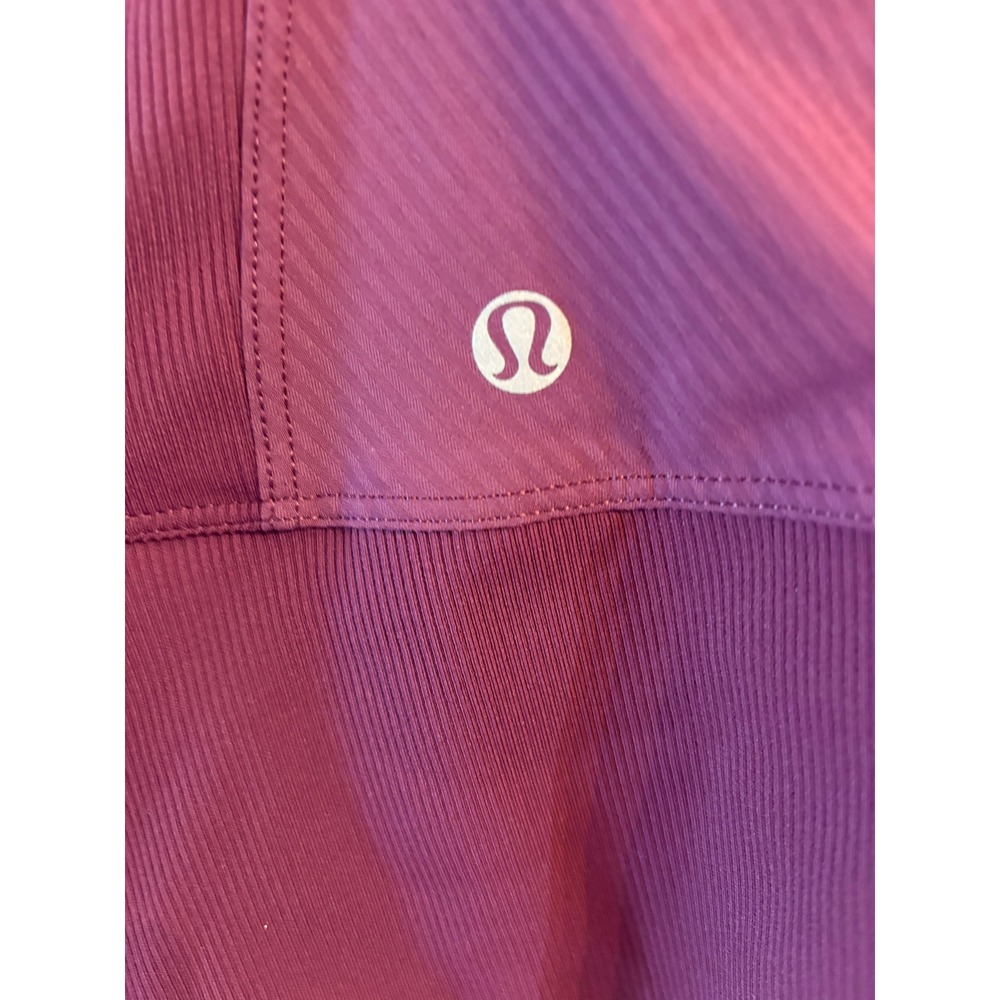 Lululemon In Flux Jacket Women Plum Purple Hooded Thumbholes Zip Up - Picture 9 of 13